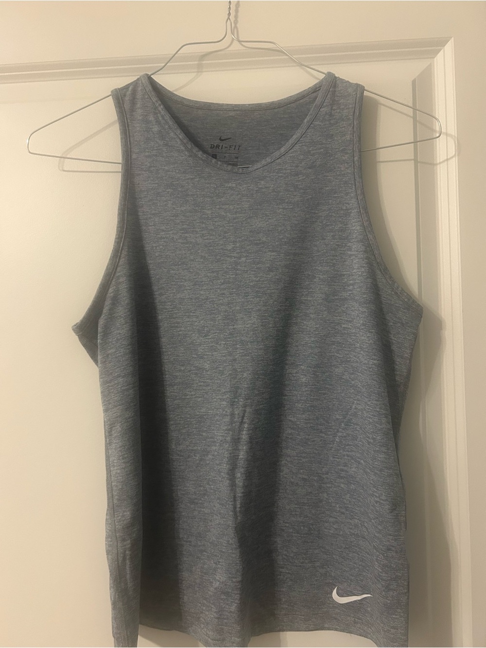 Nike Heather Blue-Gray Dri-FIT Athletic Tank Top